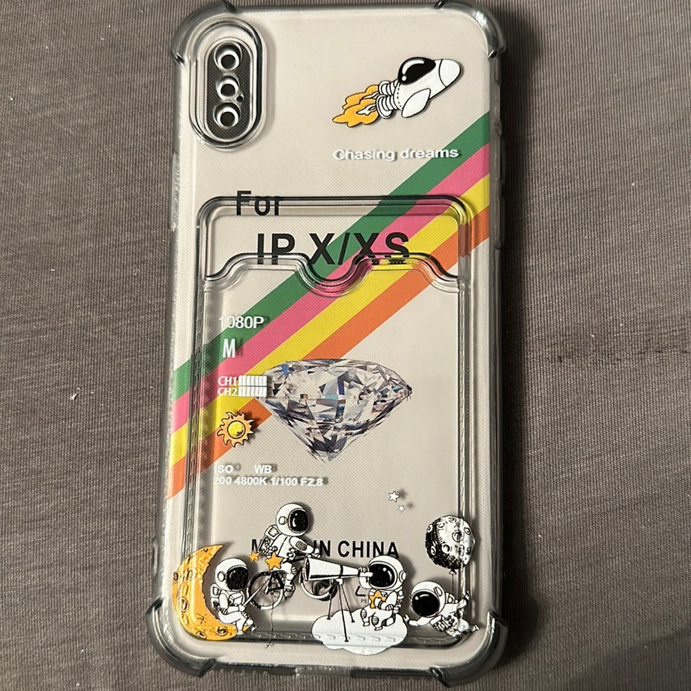 Phone case with cc slot on the back iPhone X/XS
